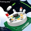 Electric Fishing Toy Turntable Bounce Launching Rocket Pop Up Fishing Game Toy Fine Motor Sensory Training Bouncing Board Toys 4