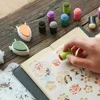 5 Pcs Sponge Seal Ink Blending Tool Finger Stamp Daubers Paint Brushes Art Supplies Washable Reusable Crafting Painting Sponges 5