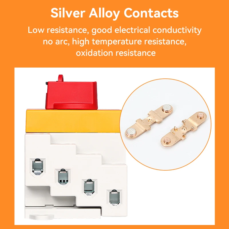 DC Solar Isolator Switch PV 1000V 32A 2P Din Rail Mounting Rotating Handle CE Disconnector For Solar Certified EKD6-DB32