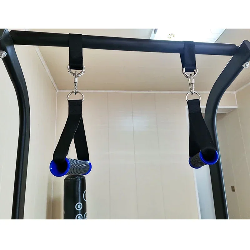 다기능 체육관 저항 밴드 핸들, 미끄럼 방지 그립, 강한 나일론 웨빙, 피트니스 그립 풀러 핸들, 갠트리 액세서리, 1 개