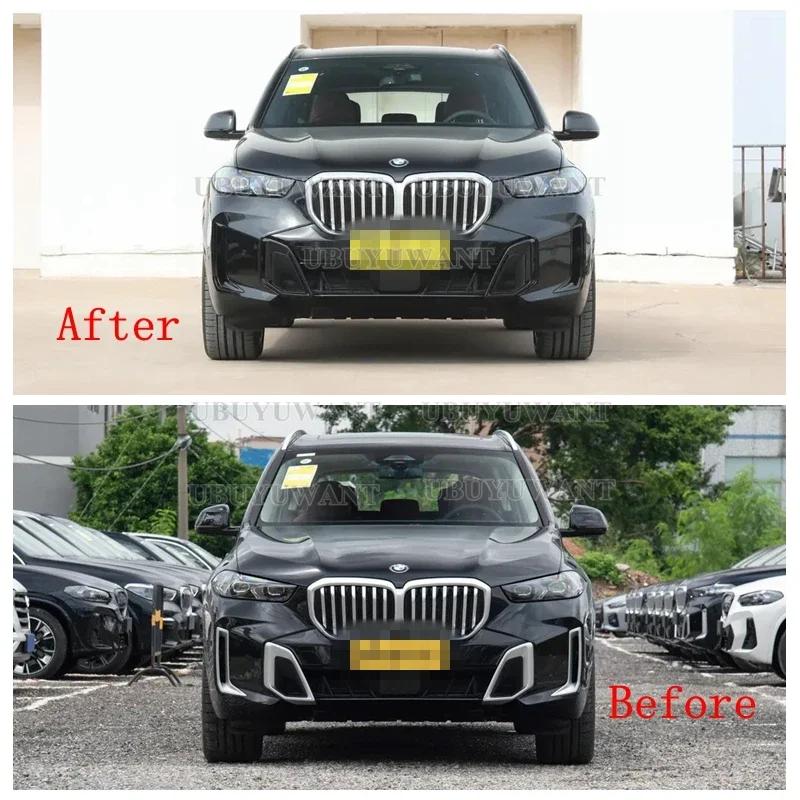 

Подходит для BMW G05 NEW X5 X5L глянцевый черный Передний бампер рамка для впускного отверстия воздуха подходит для BMW X5 G05 Sport 2023 - 2024 черный