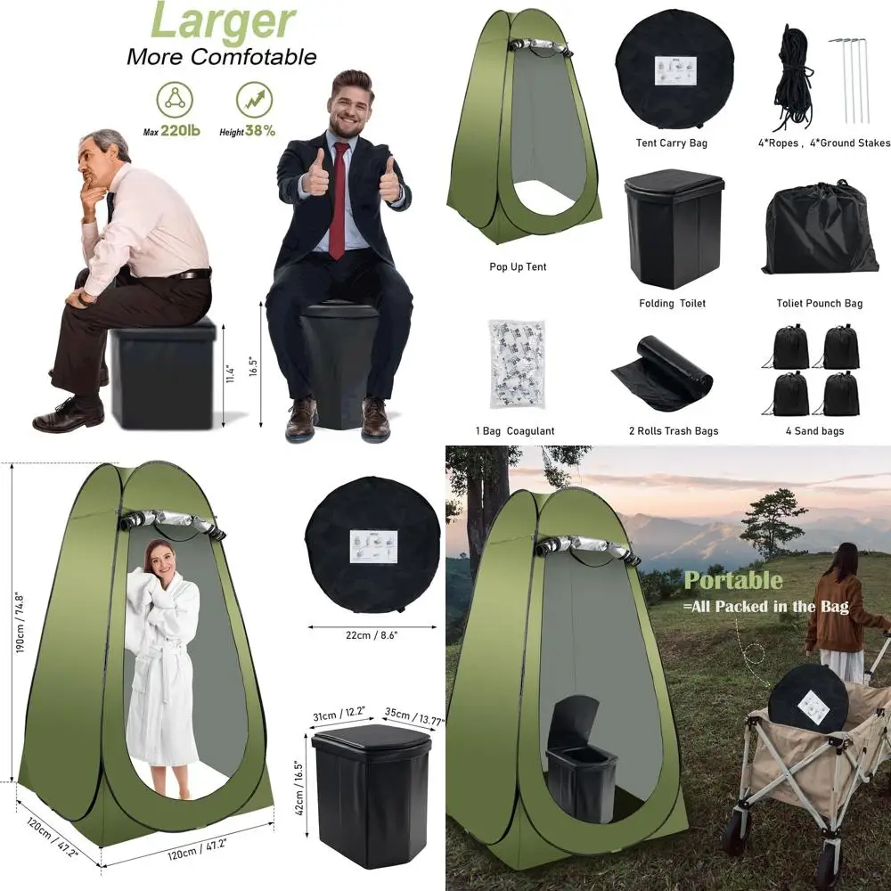 Portable Pop-Up Toilet Privacy Tent 1