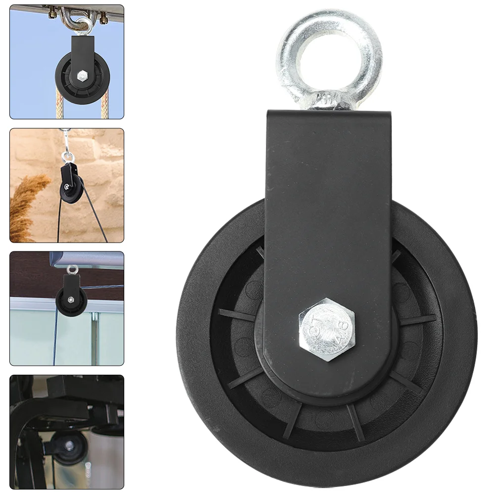 

2 Pcs Double Bearing Pulley Fitness Equipment Plastic Lifting Blocks Attachment