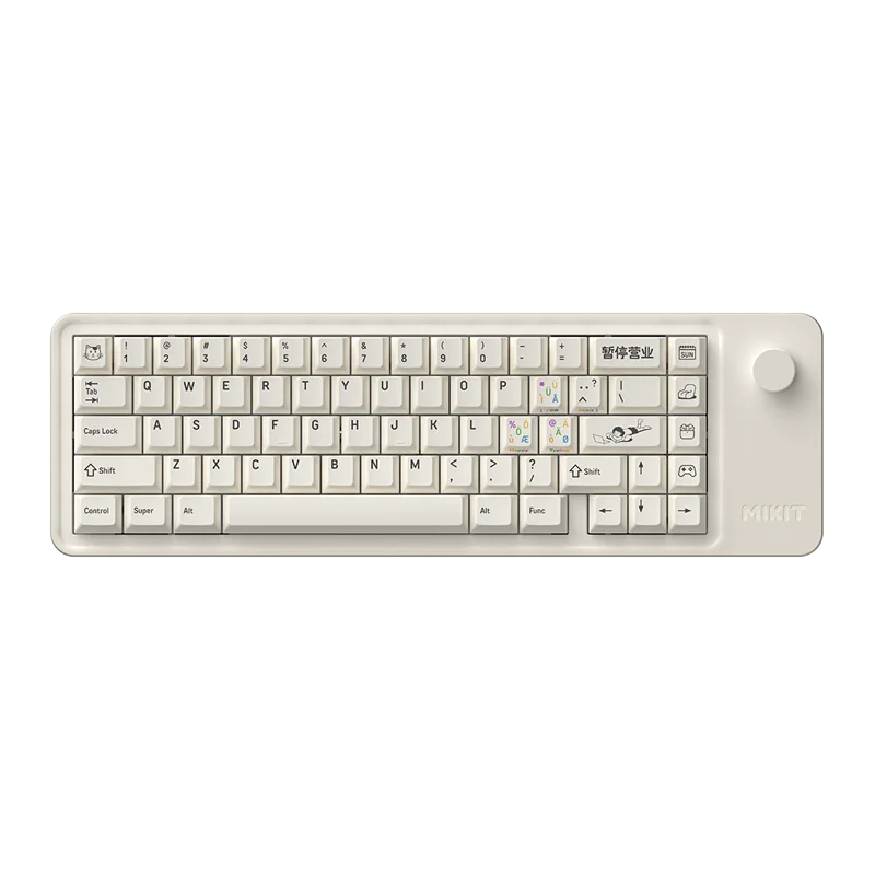 Suspender-teclado Mecânico sem Fio para Meninas Teclado para Jogos de Escritório Hotswap Tri-mode Junta Rgb Botão Embutido Tema de Negócios - Imagem 3