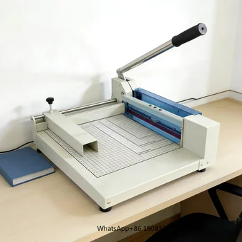 Taglierina Manuale per Carta Formato A4, Taglio Massimo 4cm, Lama Affilata in Acciaio Rinforzato, Macchina da Taglio per Documenti e File