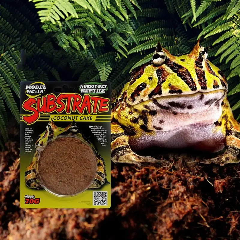 Reptile Coconut Soil Coir Pressed Coconut Fiber Substrate Lizard Tortoise Bedding Soil Mat for Pets
