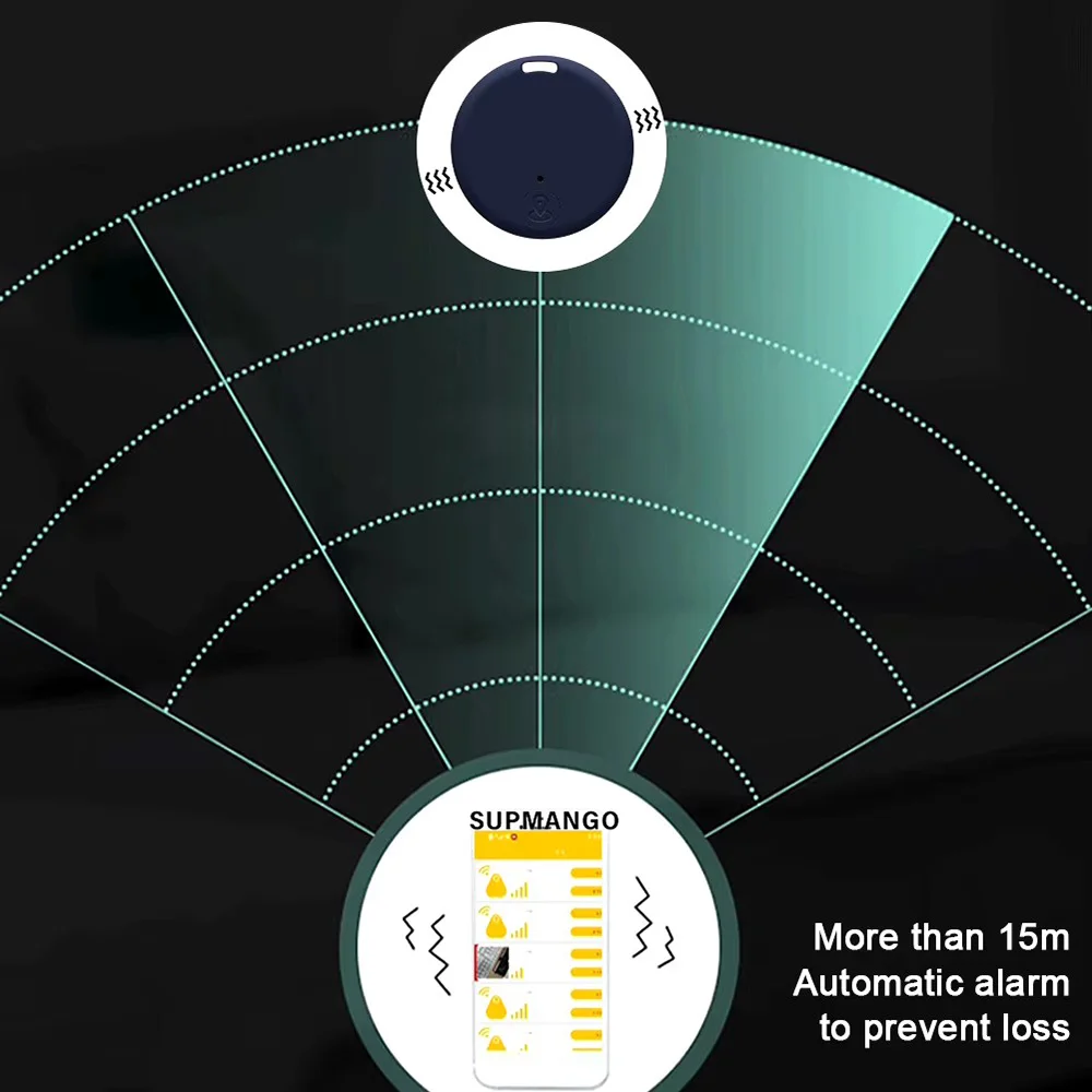 Wireless Mini Tracker Anti Lost Alarm Key Child Bag Wallet Finder BT APP GPS Locator Smart Tag For iPhone Android
