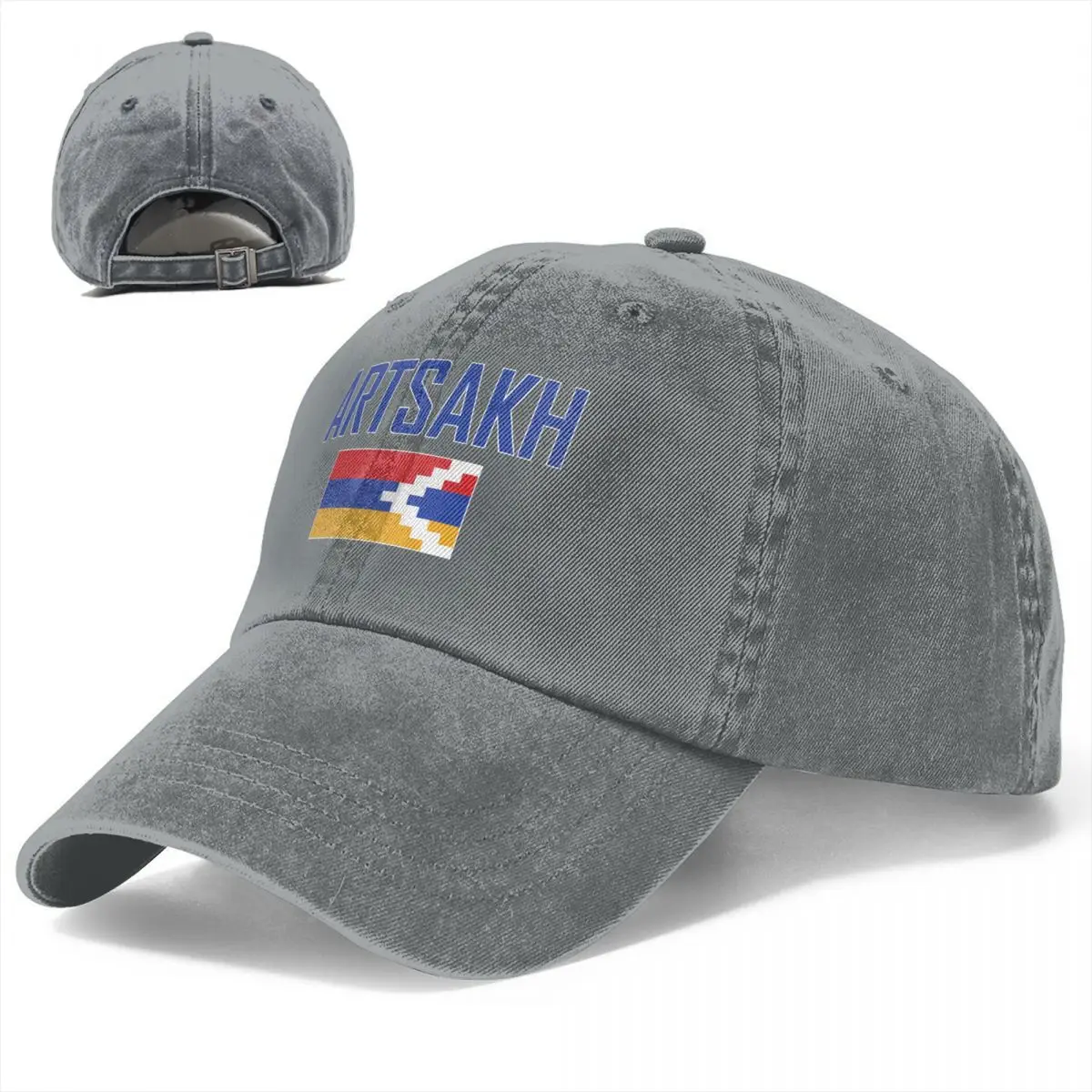 

Бейсболки с флагом сахарта, унисекс, мягкая джинсовая шляпа, винтажная Регулируемая шапка для папы