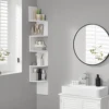 VASAGLE Corner Shelf Wall Mount, 5-Tier Floating Corner Bookshelf, Plant Shelf for Bedroom, Living Room, Bathroom, Home Office 3
