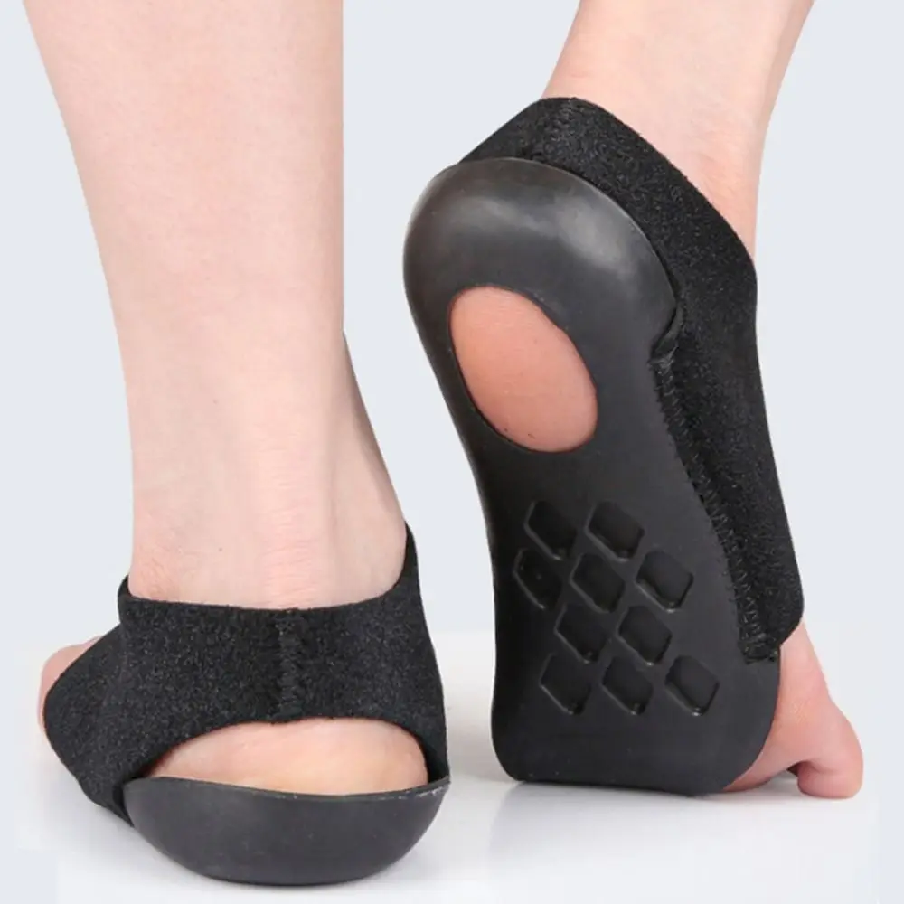 정형외과용 아치 서포트 슬리브 부드러운 탄성 젤 패드 교정용 깔창 패브릭 아치 양말 자가 접착 스트랩