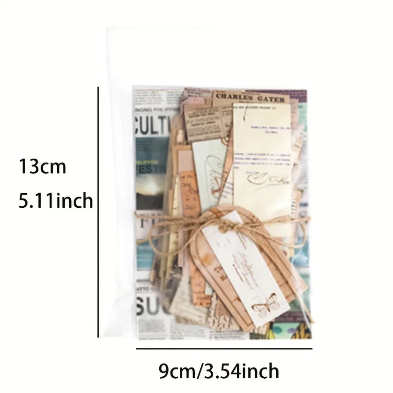 Vintage-Style Scrapbook and Journal Paper Kit - 100 Unique Retro Designs for Creative Projects (100 Pieces)