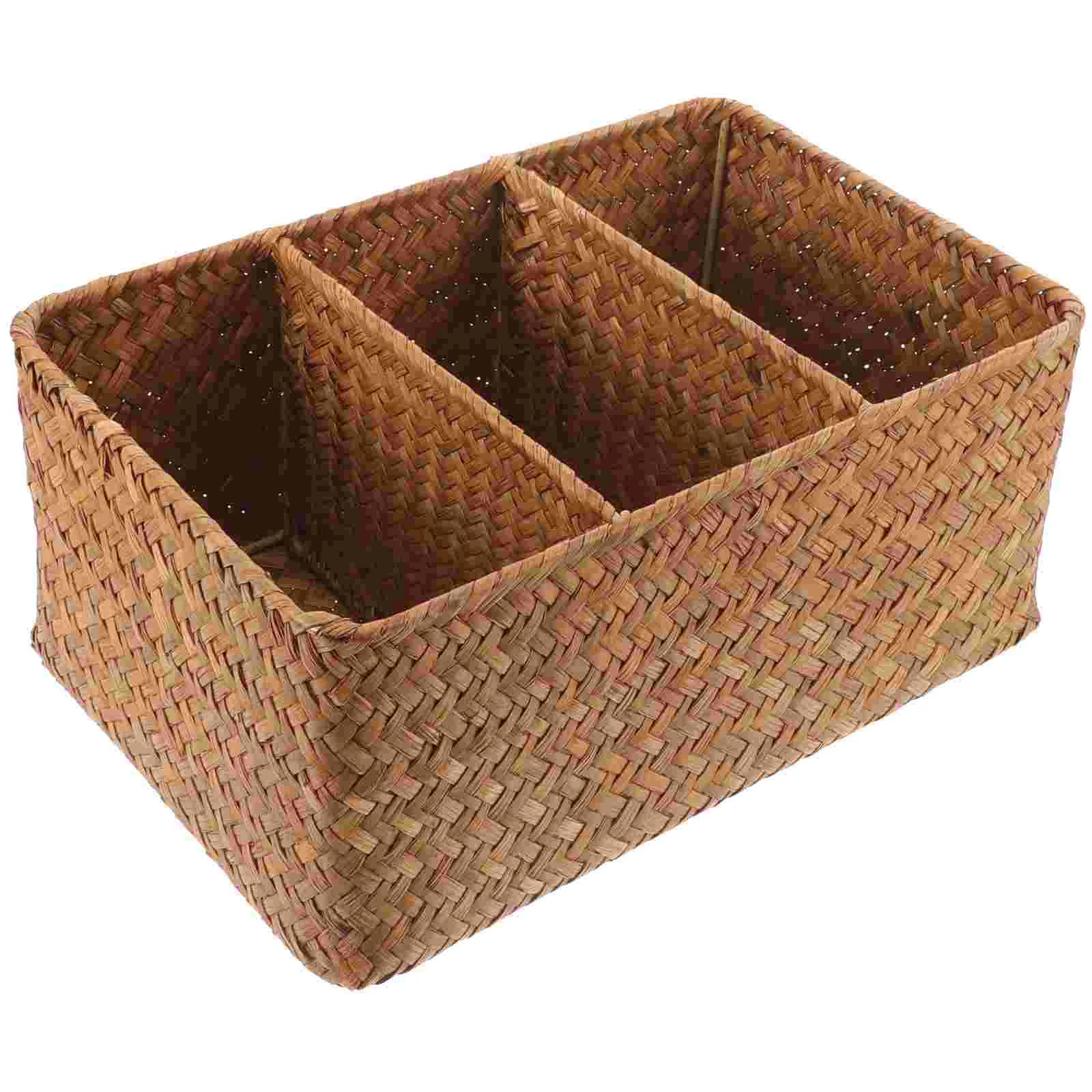 

Bathroom Storage Bins Kitchen Baskets for Counter Straw Desktop Box Drawers Organizer Shelves