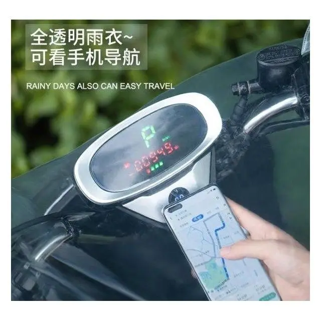 Megvastagodott, Teljesen Átlátszó Esőkabátos Elektromos Kerékpár Kerékpározás Férfi És Női Univerzális Hosszú Test Esőkabát Motorkerékpár Köpeny - Image 5