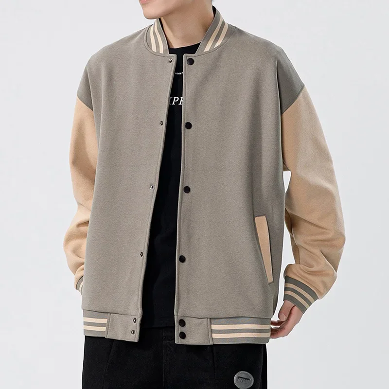 2023 Men's Japanese Baseball Coat Men's Autumn and Winter New Couple Casual Loose Jacket Coat Trend Varsity Jacket  ParkasJacket