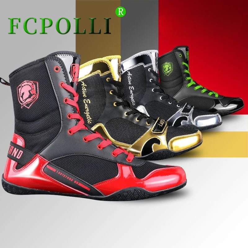 

Professional Wrestling Boots Men Luxury Brand Boxing Fighting Boots Big Boy Wearable Gym Shoes Mens Designer Boxing Shoe Man