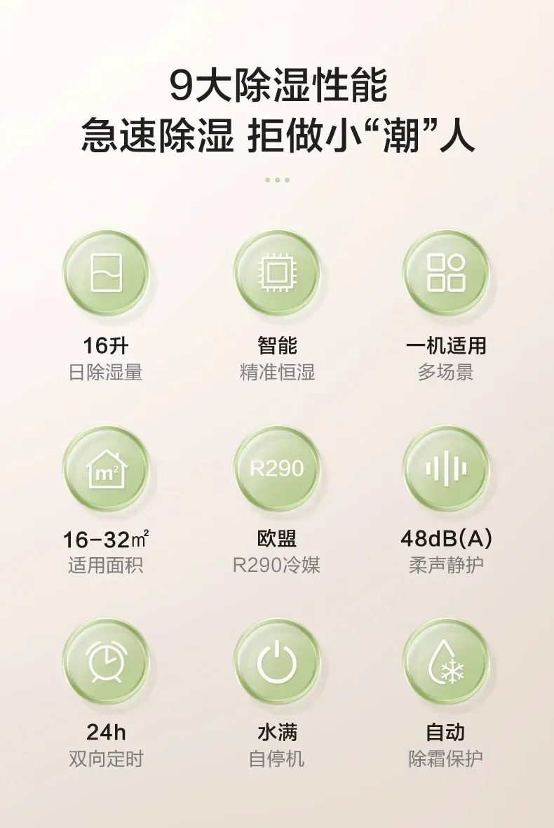 Description Picture 4 of item220V Ultra-Quiet Dehumidifier for Home Indoor Moisture Absorption Dormitory Small Basement Dehumidifier C