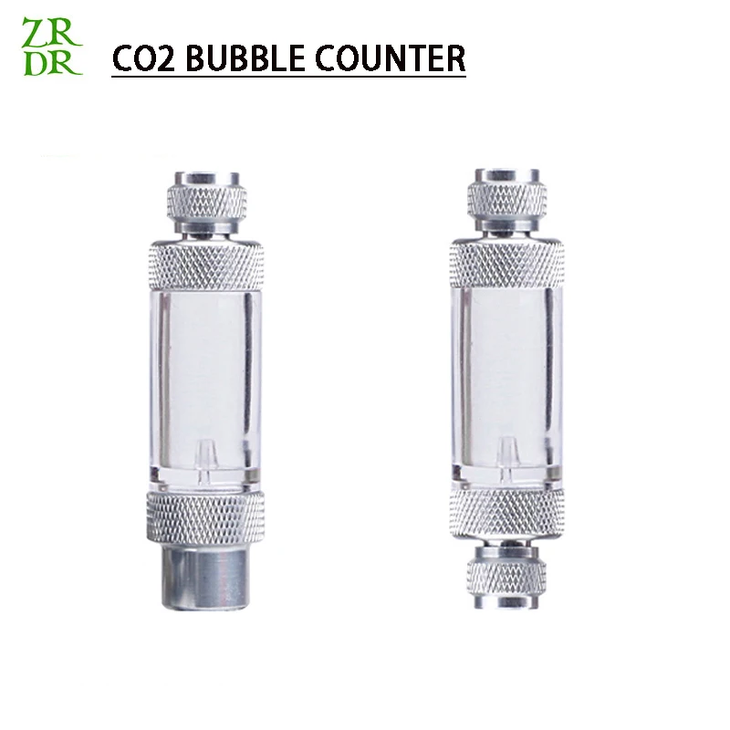 цена ZRDR aquarium Check Valve-Regulator Diffuser Reactor Single-Head or Dual-Head Aquarium CO2 Bubble Counter Air Pump Accessories