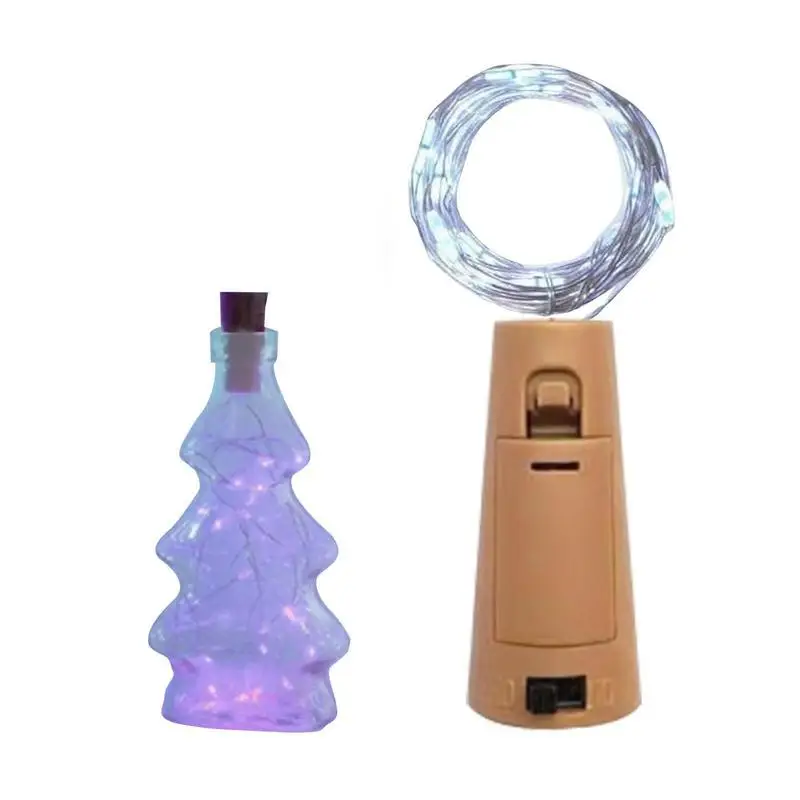 

Mini Copper Wire Cork Lights 6.5ft LED Copper Wire Light Battery Operated Colourful Fairy String Light Copper Wire Cork Lights