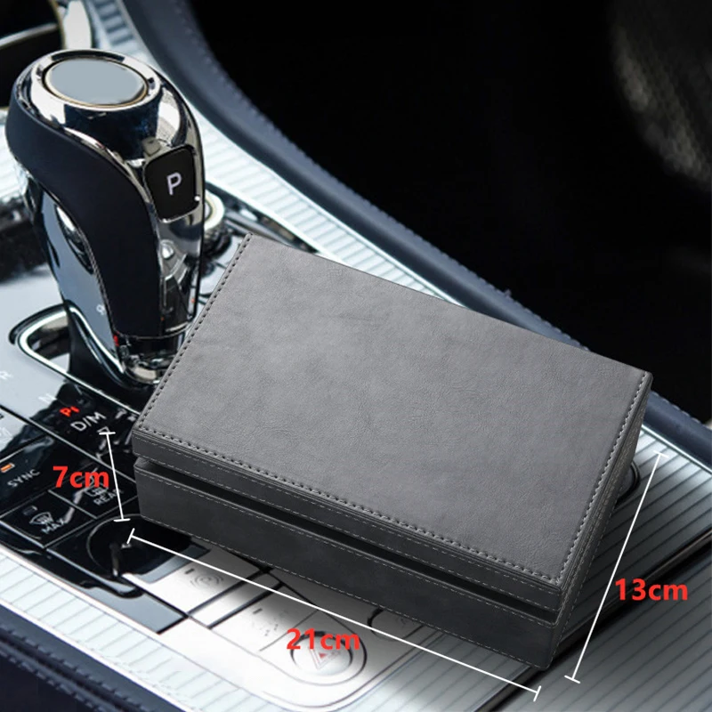 Enhanced Crazy Horse Pattern Key Signal Blocking Faraday Box - Anti-Theft and Radiation Proof Safety Pouch
