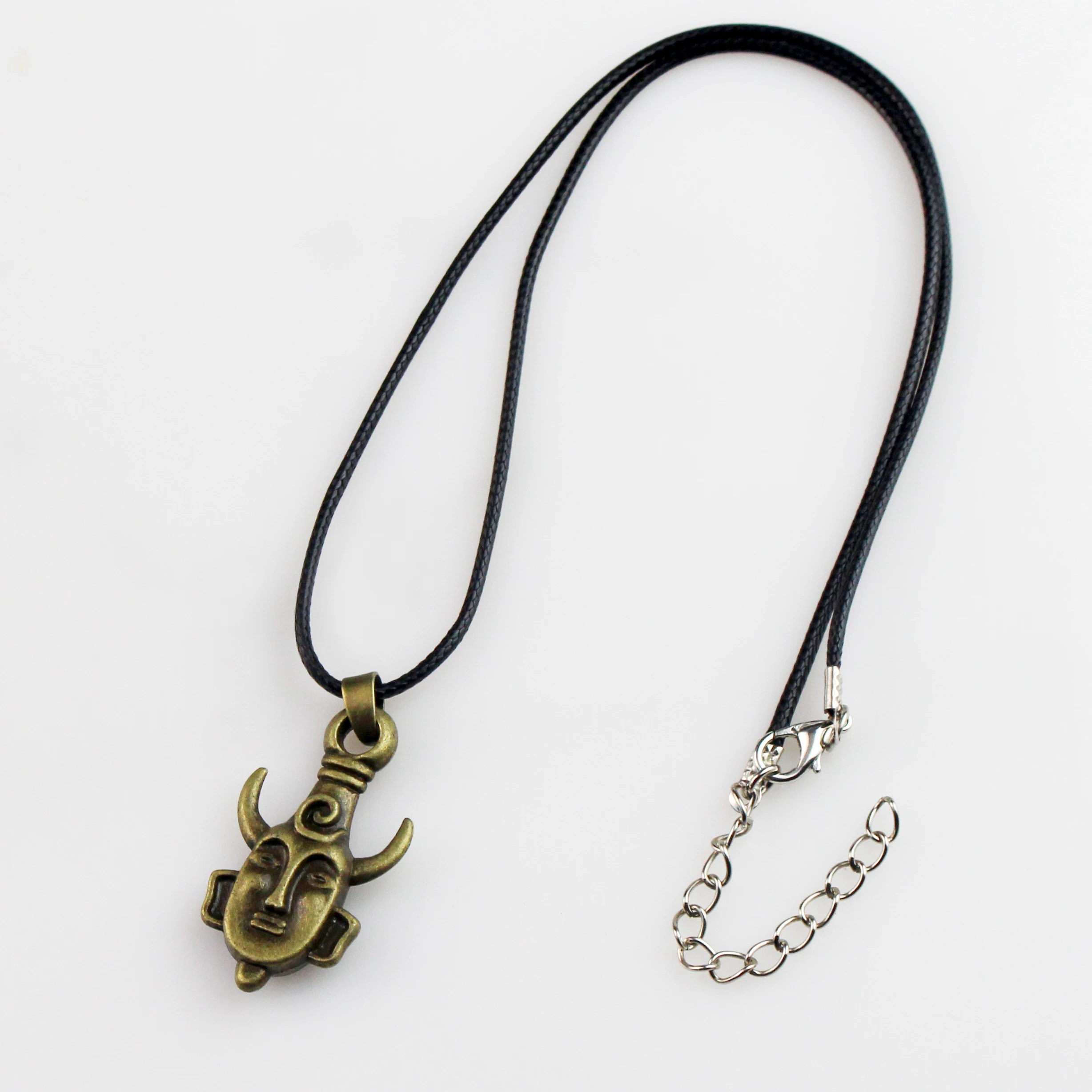 Movie Supernatural Dean Leather Rope Coppery Pendant Necklace for