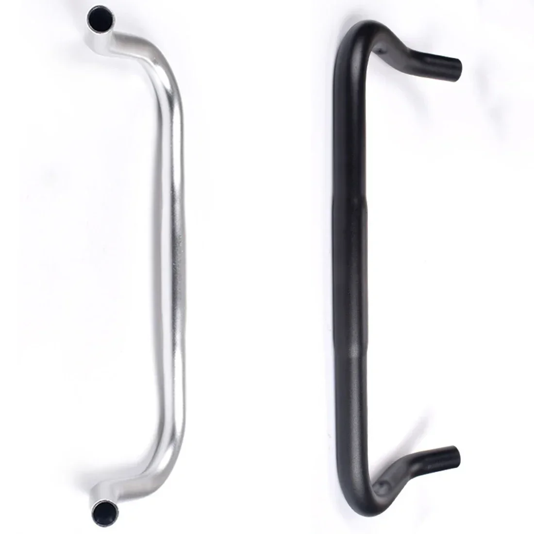 Bicycle Handlebar 1pc Road Bike Bicycle Bullhorn Handlebar Bend Bar 25.4x370mm Aluminum Alloy Bicycle Horn Handle Bend Handle Components Parts