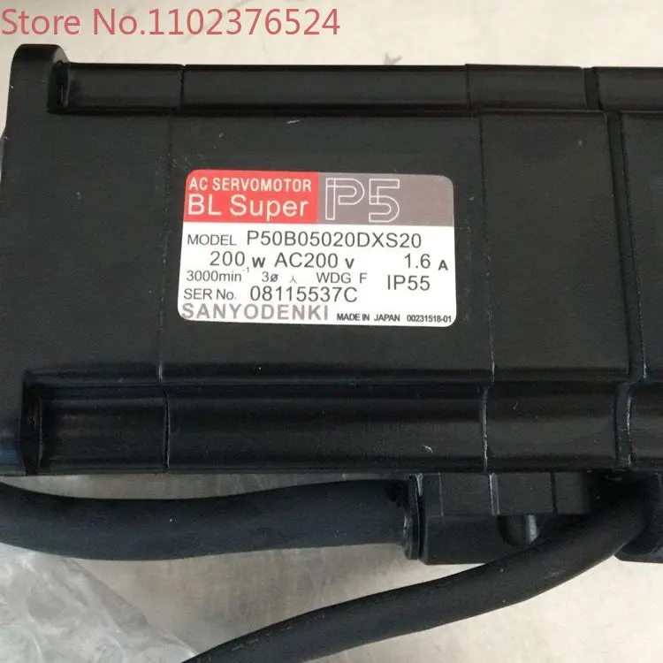 

P50B05020DXS20, б/у/80% Новый Серводвигатель Sanyo denki P50B05020DXS20, сделано в Японии