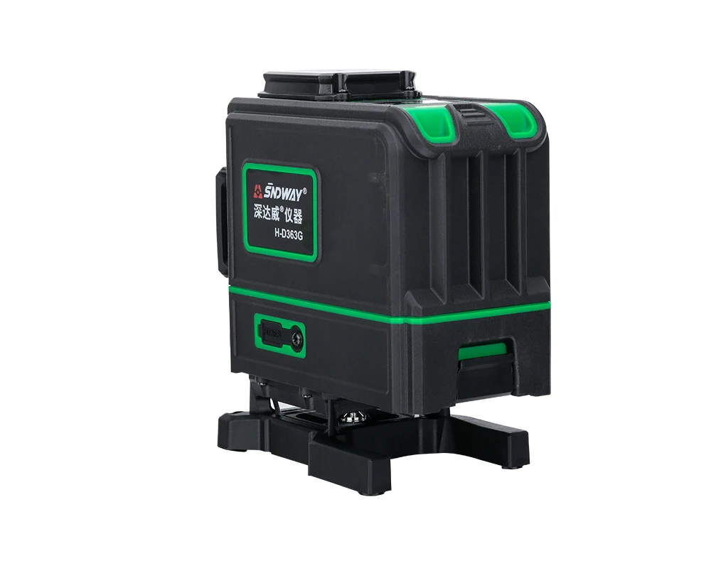 Livello Laser Sndway 3D 12 Linee Telecomando Impulso Raggio Verde Autolivellante 360 Livello Laser A Croce Rotante