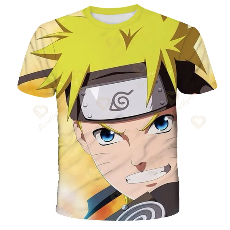 Anime naruto masculino roupas equipe sharingan camiseta algodão manga curta  o pescoço moda streetwear t camisas roupas - AliExpress