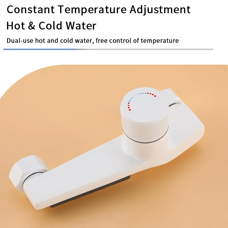 Bathroom Tub Faucet Single Handle Waterfall Spout Mixer Tap with Hand Shower Wall Mounted Bath Faucets Bathtub Tap 5