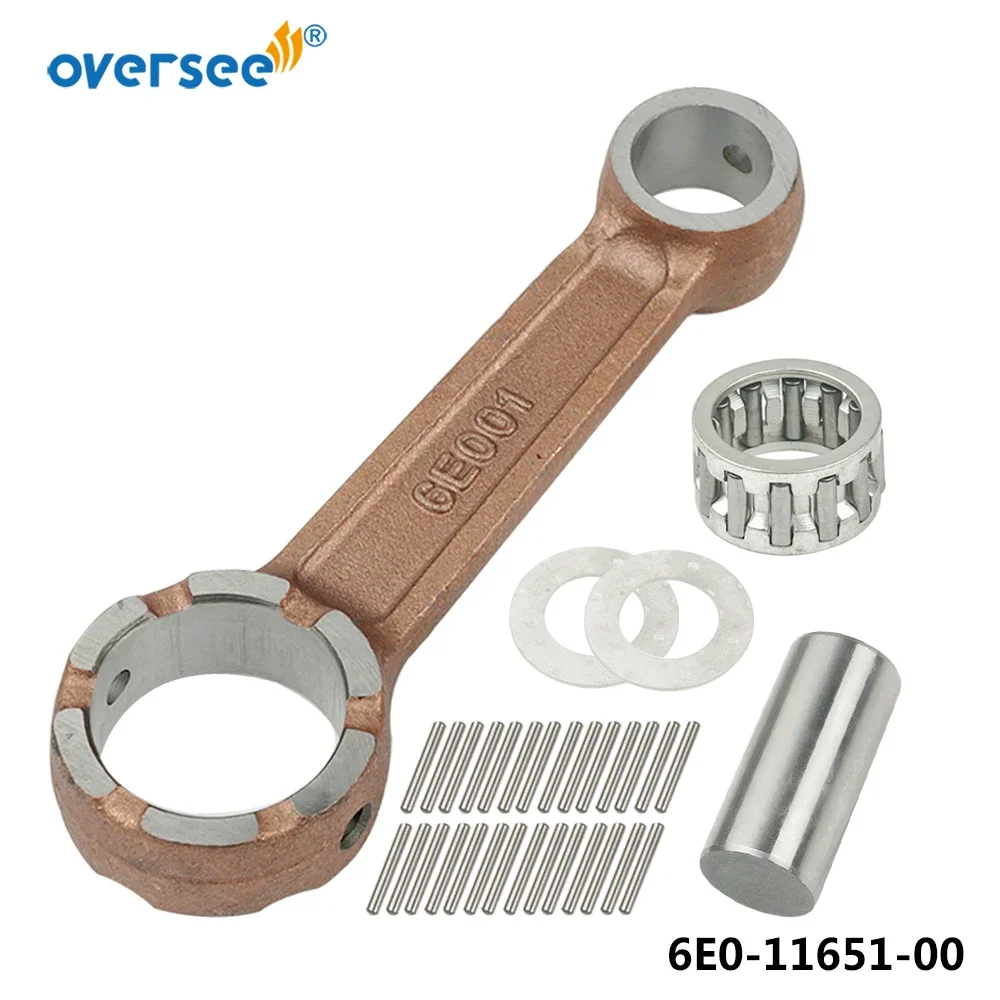 6E0-11651 Connecting Con Rod Kit For Yamaha Outboard Parts 2T 4HP 5HP 6HP 8HP Seapro 677-11650-01 6E0-11650 677-11650