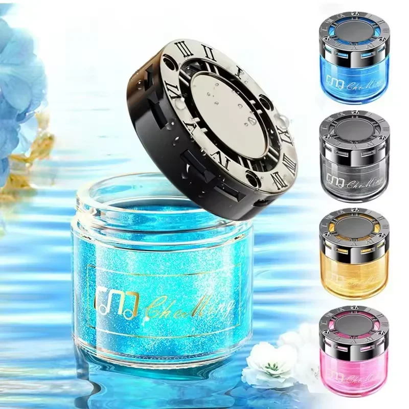 2026 New Flowing Sand Solid Fragrance Car Aromatherapy High End Car Logo Car Aromatherapy Seat Decoration Air Freshener 1
