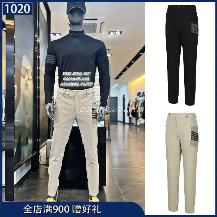 

Golf Jersey Autumn 23 Men's Logo Pocket Elastic Strap Versatile Pants