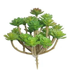 Artificial Encrinite Succulent Decor Plant - Realistic Colors, Natural Countryside Style (Light green)