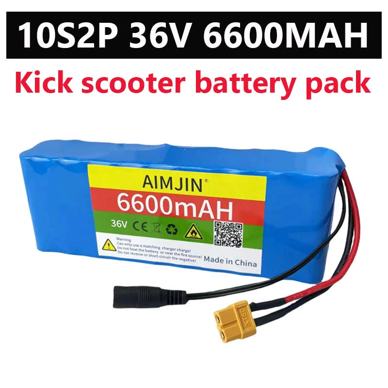 

36V 6600MAh 10S2P 18650 rechargeable battery pack 6600MAh, suitable for refitting bicycles, electric vehicles, electric bicycles