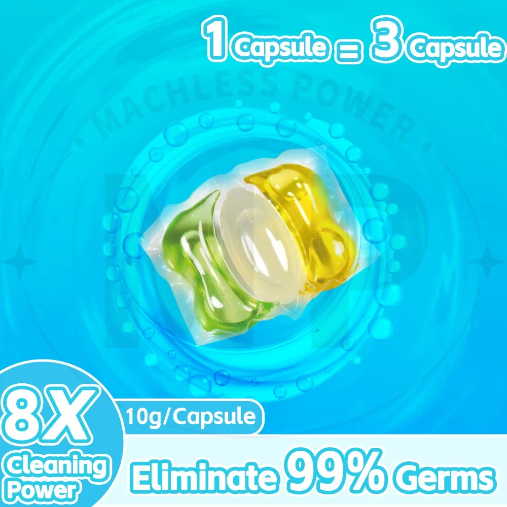 10Pcs Or 40Pcs*10g Laundry Capsules Fragrance Strong Cleaning Fabric Softener Washing Liquid Bead Perfume Japanese Technology