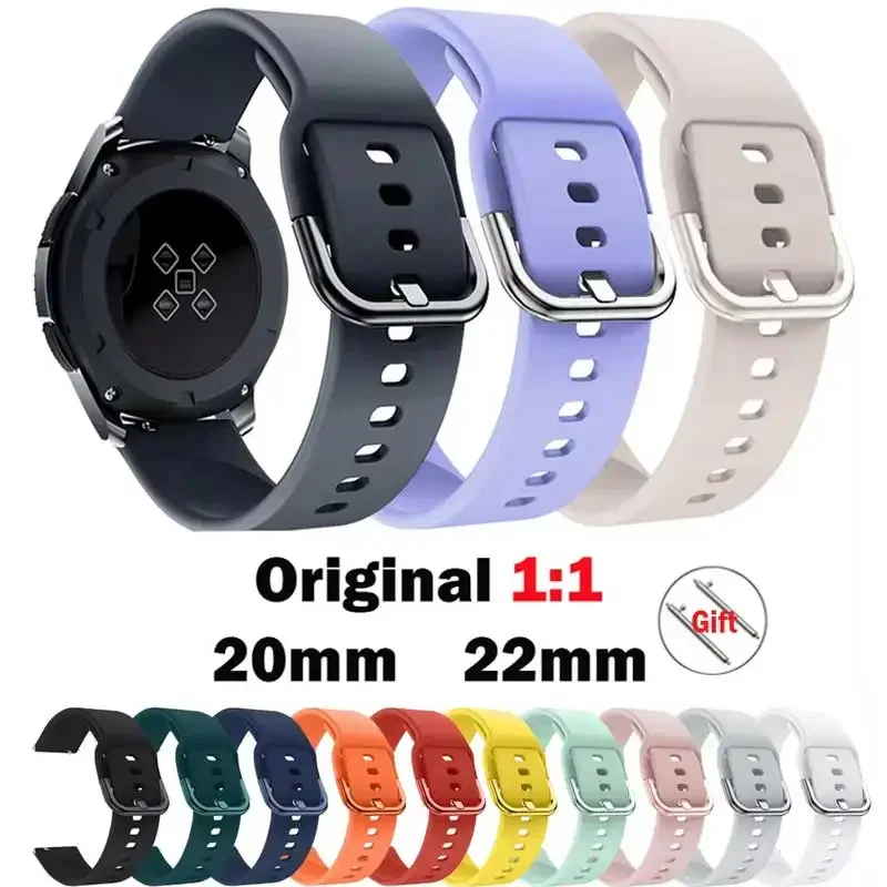 Silicone Sports Watch Strap – Versatile 20mm/22mm Band