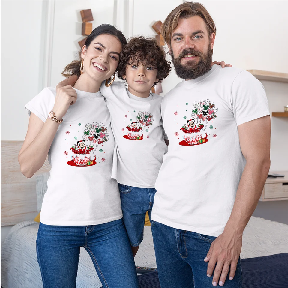 Disney Friends Christmas Shirt, Disney Characters With Balloons T