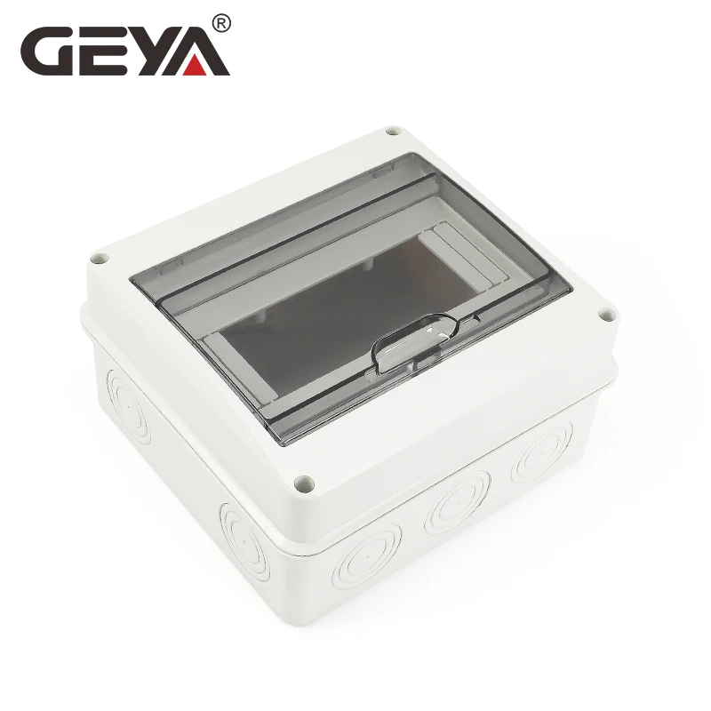 GEYA HT Series 5/8/12/15/18 Ways Waterproof Electrical Distribution Box Circuit Breaker MCB Power Plastic Junction Wire Box IP65