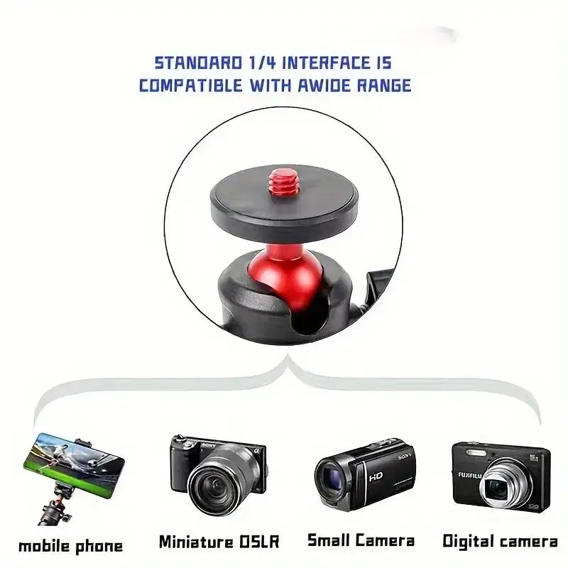 휴대용 확장형 삼각대 스탠드, 스마트폰, DJI 캐논 카메라, 라이브 스트리밍 홀더와 호환, 여행용