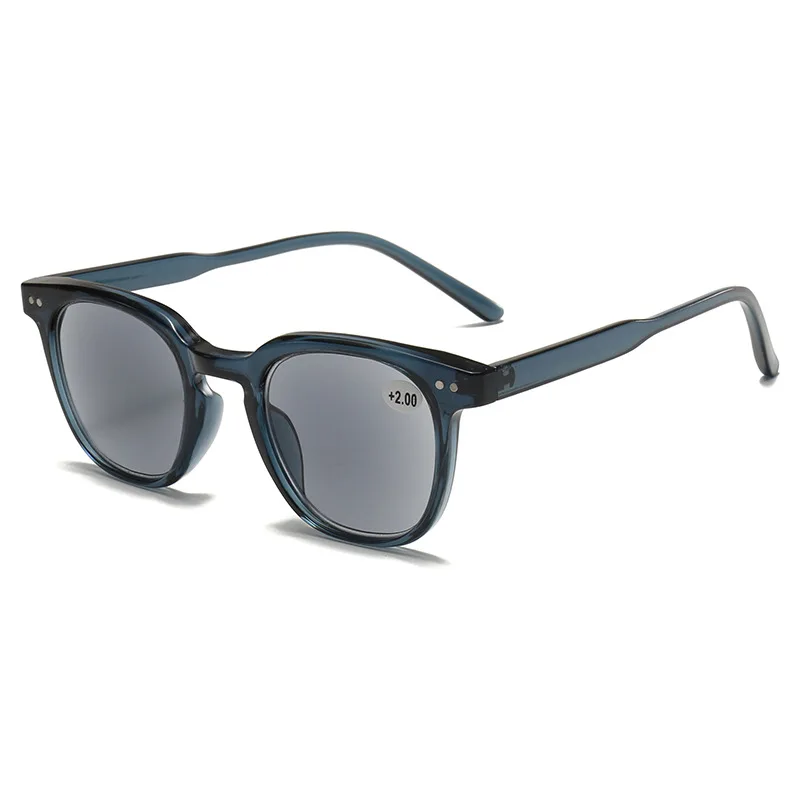 Ahora Fashion UV Protection Reading SunGlasses For Women Men Gray Tea Lens Presbyopia Eyeglasses UV400 oculos With Diopters 5