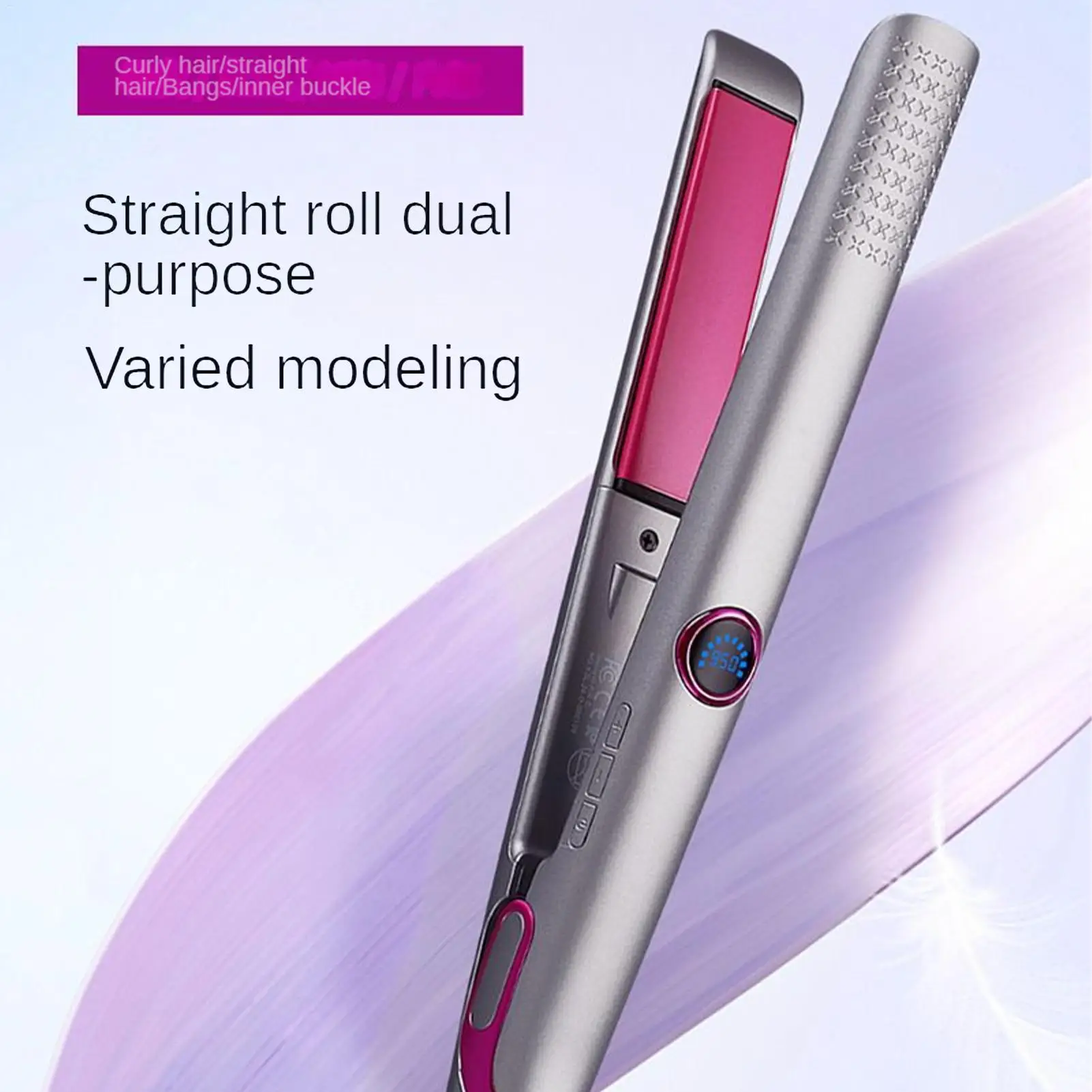 Hair Straightener 10 Levels Electric Ceramic 10 Levels Smart Styling Tool Ceramic Flat Iron for Home Travel Salon Wedding Party