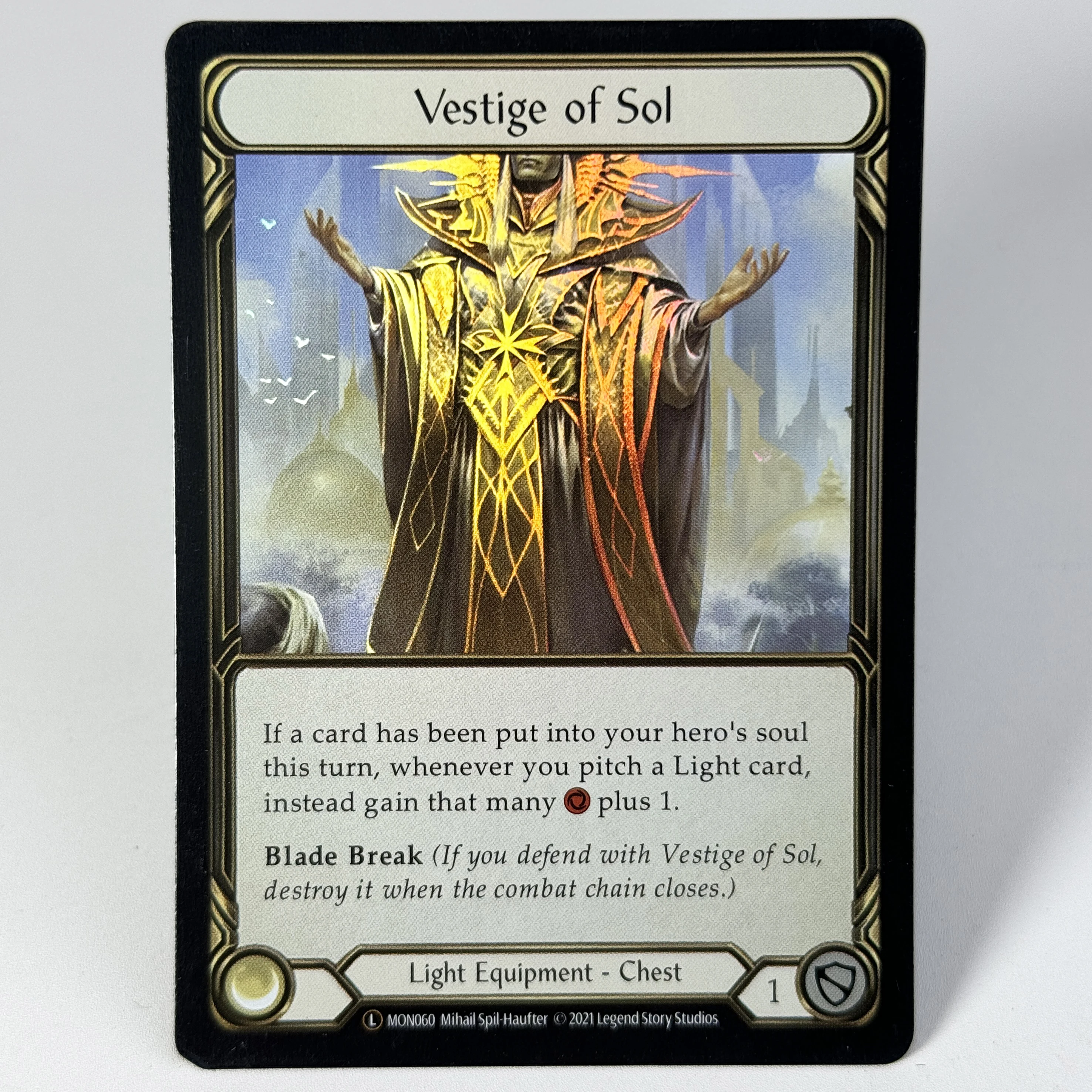 その他 FAB Vestige of Sol CF FAB Proxy Cards Rainbow Foil Agent TCG Game Card Code MON+LGS+LSS