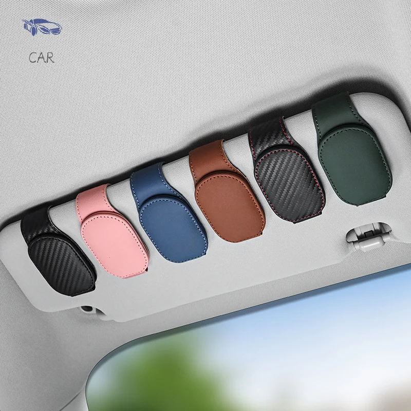 

Universal Car Auto Sun Visor Glasses Box Sunglasses Clip Card Ticket Holder Stand Fastener Pen Case Eyeglasses Car Accessories