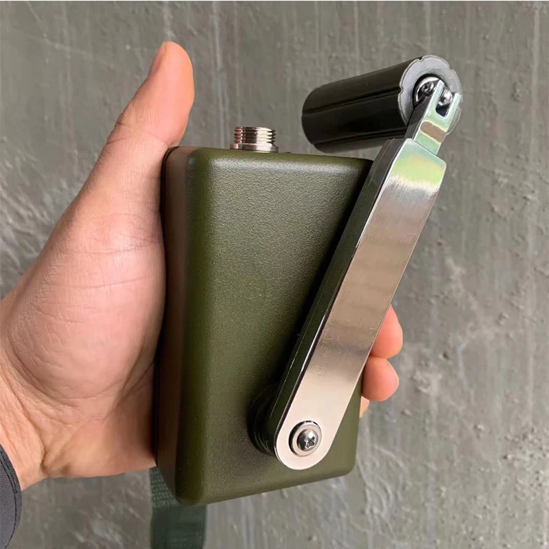 Generatore Portatile a manovella 30 W 0-28 V, generatore Portatile, Dinamo di Emergenza per Caricabatterie per Telefono, generatore di Corrente di Emergenza per Esterni Alimentatore per Computer per