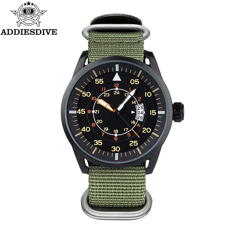 ADDIESDIVE Orologi da uomo Data 200M Impermeabile Acciaio inossidabile 316L C3 Orologi al quarzo super luminosi Lunetta in ceramica  1511