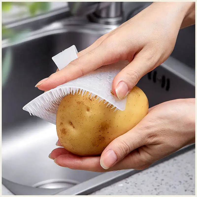 Kichen Potato Radish Vegetable Fruit Cleaning Brush Tools Cooking Accessories Z 
