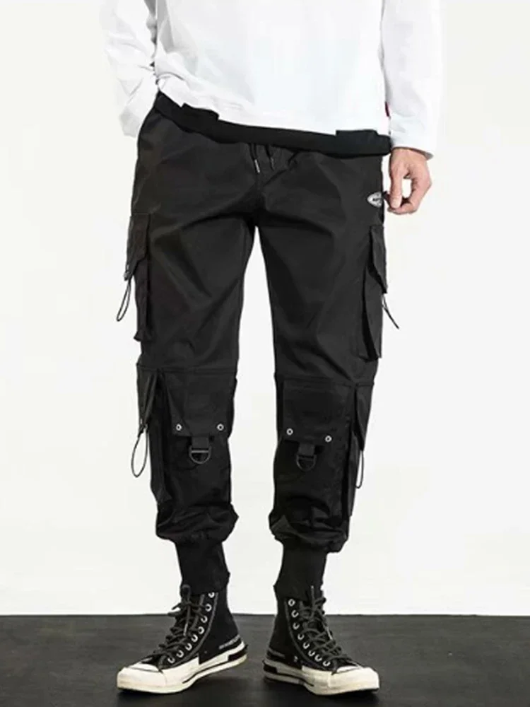 Trendy Streetwear Quick Dry Ice Silk Pants Men Classic Cargo Pants Man Summer Thin New Style Straight Leg Versatile Casual Pants