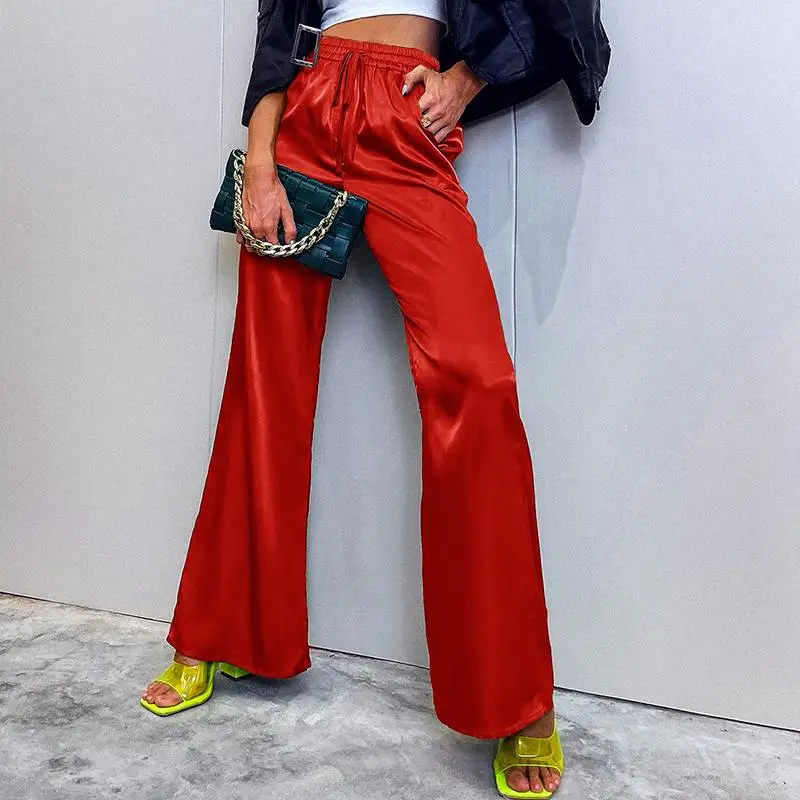 Women Trousers 2022 VONDA Satin Slik 