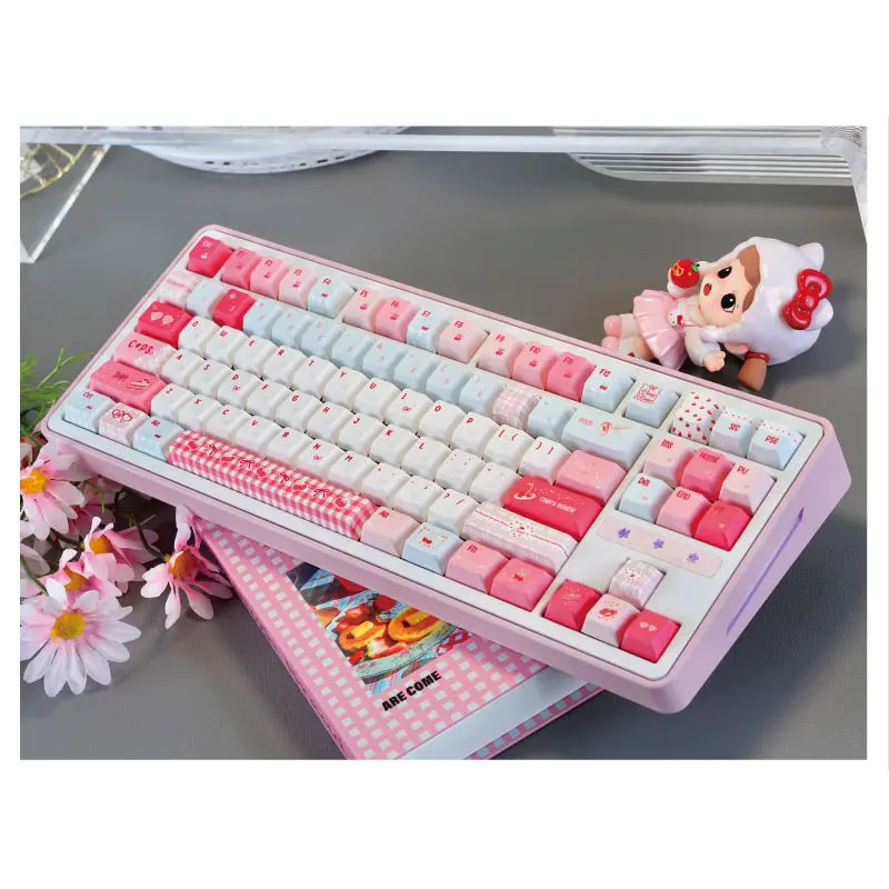 Reccazr カスタマイズ可能キーボード ピンク メカニカルゲーミング