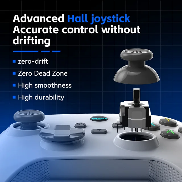 G6 wireless Bluetooth mobile game controller with Hall trigger and Hall joystick supporting switch/pc 2